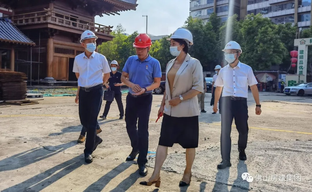區(qū)委書記、區(qū)長嚴冰親臨現(xiàn)場督導——仁壽寺項目再度復工